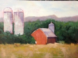 Bertha Barns 11x14 Oil
