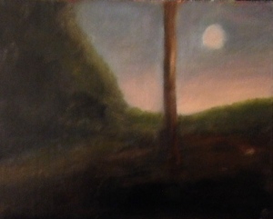 By the Light of the Moon 8x10 Oil